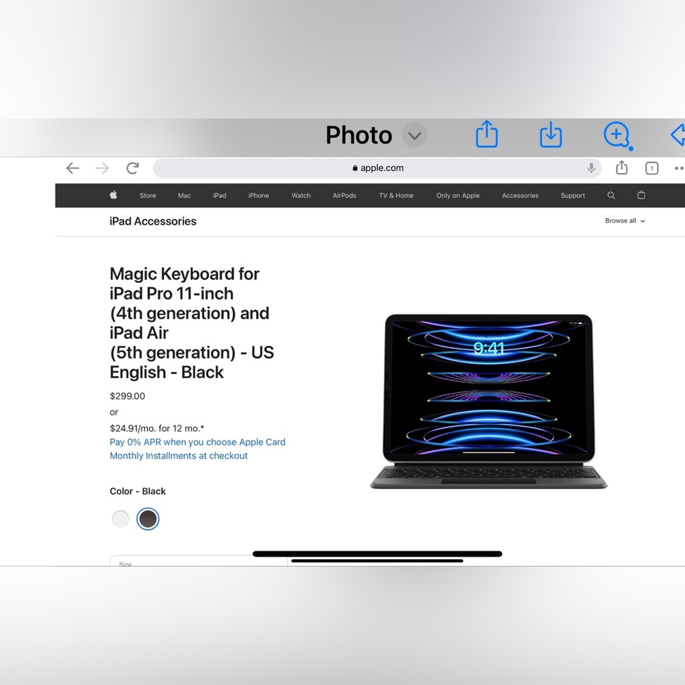 Magic Keyboard for iPad Air and Pro